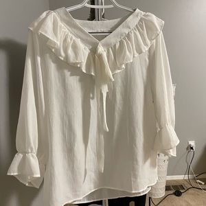 Top with ruffle